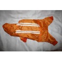 Imperméable salopette "D'JEZABEL" kaki et orange