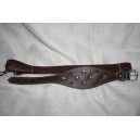 Combiné laisse et collier en cuir  pour  whippet