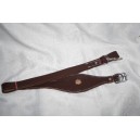 Combiné laisse et collier en cuir  pour  whippet