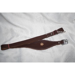 Combiné laisse et collier en cuir  pour  whippet
