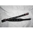 Combiné laisse et collier en cuir  pour  whippet