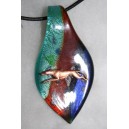 Joli médaillon en verre de murano