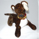 Peluche lévrier bringé