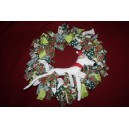 couronne  de noël lévrier