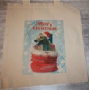 sac coton lévrier noël