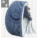 collier greyhound galgo cuir