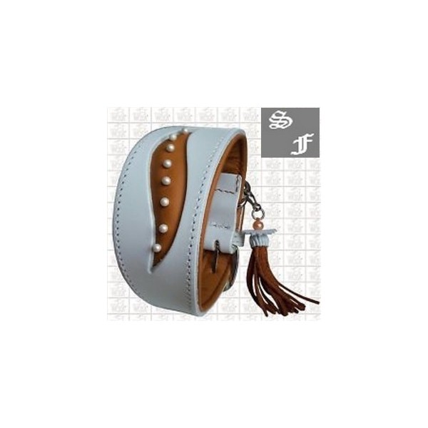 colliers en cuir pour lévriers